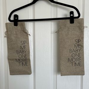 2 NWOT wine gift bags